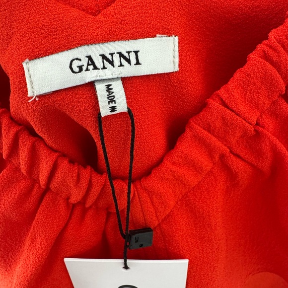 Red Ruffled Women's Top - Picture 5 of 7